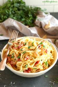 Easy Minute Pasta Carbonara Weeknight Meal The Busy Baker