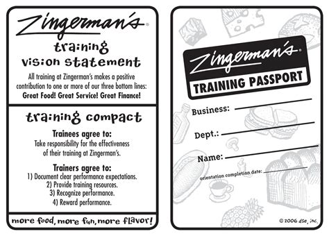 Training Passport Pdf Zingtrain