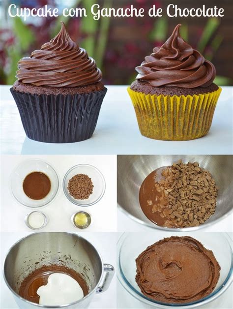 Cupcake Fofinho Ganache De Chocolate Amando Cozinhar Receitas