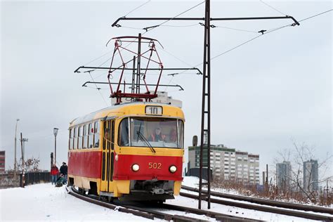 Jekaterinburg Tatra T Su Door Nr Foto Elektrischer Nahverkehr