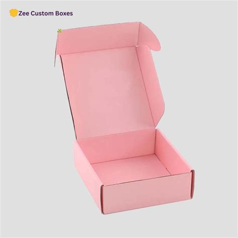 Custom Pink Corrugated Boxes Wholesale Zee Custom Boxes