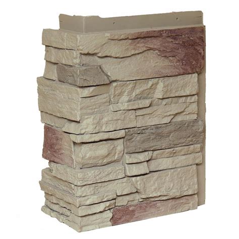 Nextstone Country Ledgestone Teton Buff Outside Corner Stone Veneer Trim At