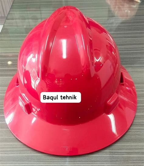 Jual Helm Safety Proyek Full Brim Msa Vgard Fullbrim Original Red