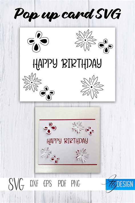 Pop Up Card Svg 3d Card Svg Design Flowers 3264393