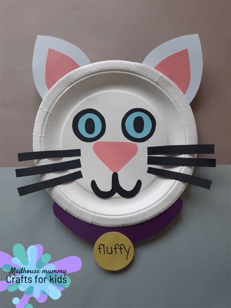 Paper plate cat craft - This Crafty Family - crafts for kids