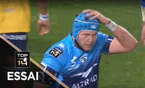 TOP 14 Essai Nicolaas VAN RENSBURG MHR Montpellier Castres