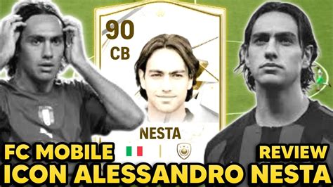 FC Mobile Icon Alessandro Nesta Review Gameplay FC Mobile CB Nesta