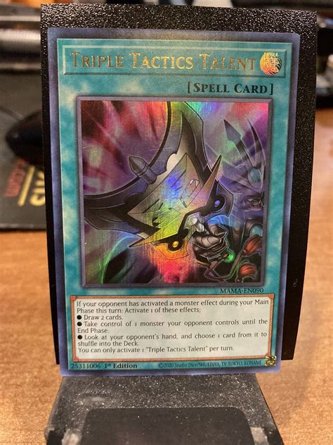 Yugioh Triple Tactics Talent Magnificent Mavens Mama En St Ed Nm