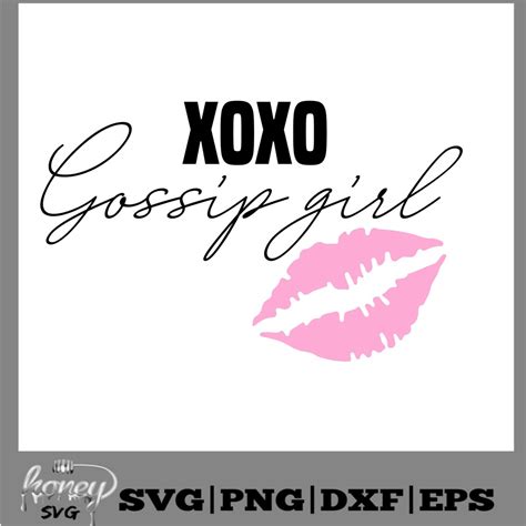 XOXO Gossip Girl Svgmakeup Svgmascarasvg Beauty Svg Svg - Etsy