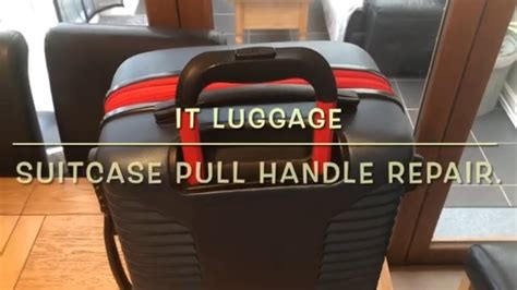 Broken It Luggage Suitcase Retractable Pull Handle Repair YouTube