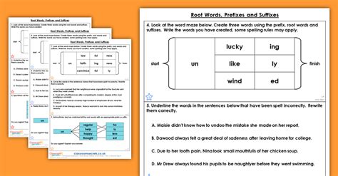 Free Year Root Words Prefixes And Suffixes Homework Extension Word