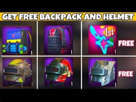 How To Get Free Backpack Skin In Pubg Mobile Aditya Gaming Yt Youtube