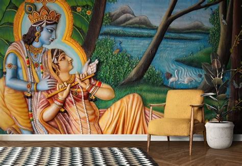 Buy Krishna Wallpaper For Wall Online India Magic Decor