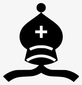 Bishops Mitre Hat Line Art