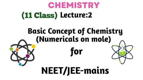 Basic Concept Of Chemistry Numericals On Mole Chemistry Masterot