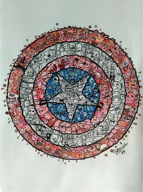 Captain America Doodle Art By Sonu9 On Deviantart