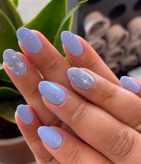 Beautiful Light Baby Blue Nails Ideas To Try Blue Christmas