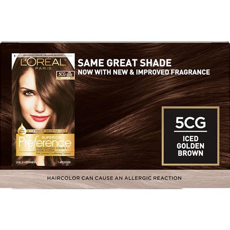 Loreal Paris Superior Preference 5cg Iced Golden Brown Hair Color