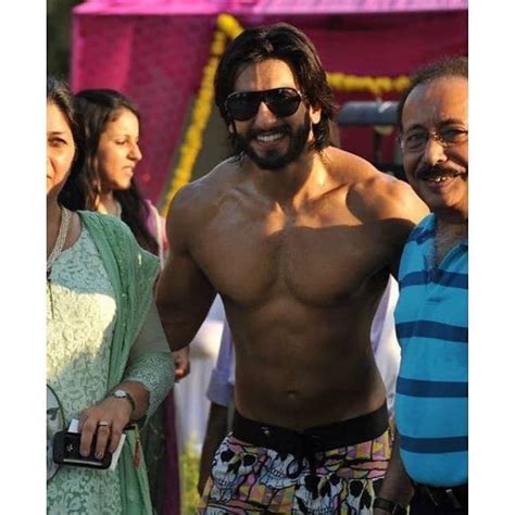 Shirtless Bollywood Men Ranveer Singh Topless With Fans Y Not