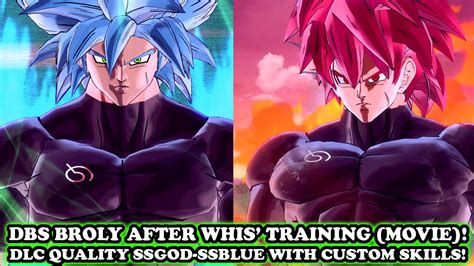 Dlc Broly After Whis Training Ssgod Blue Dbs Super Hero Movie