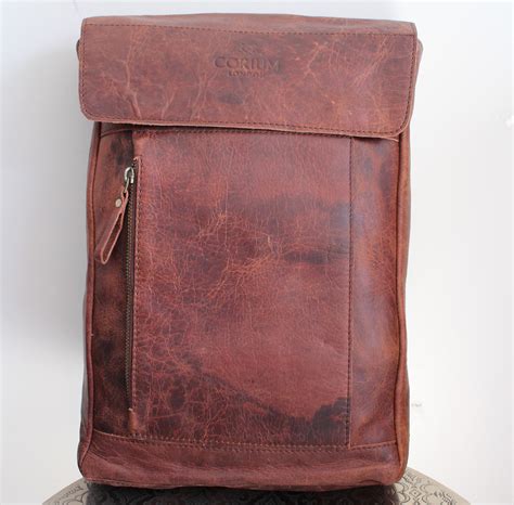 Leather Backpack, Brown Leather Backpack, Rucksack, Men Leather Backpack, Gifts for Him, Full ...