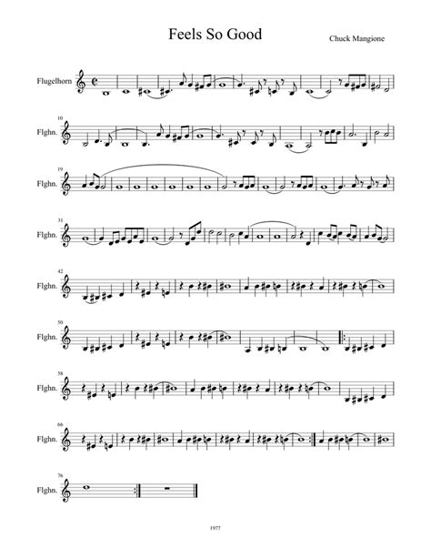 Feels_So_Good Sheet music for Flugelhorn (Solo) | Musescore.com