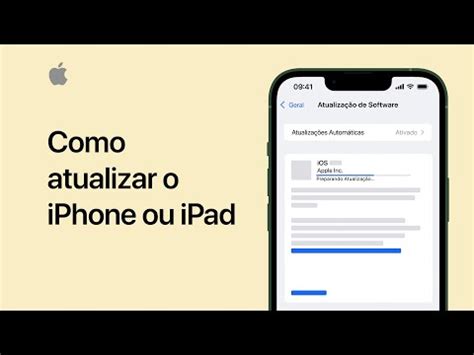 Como Atualizar O Iphone Ou Ipad Suporte Da Apple Youtube