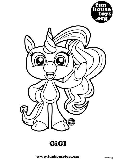 Fingerling Gigi Printable Coloring Page Coloring Pages Printable