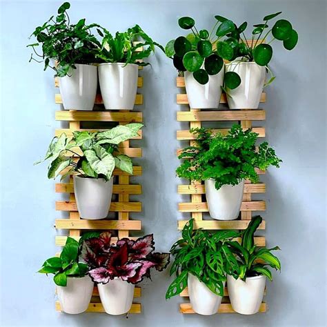 Shoplala Wooden Wall Planter Pack Wall Hanging Planters For Indoor