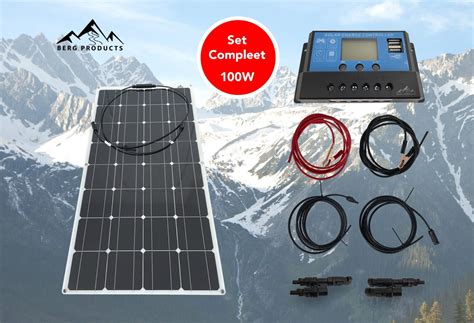 Flexibel Zonnepaneel Voor Camper Caravan Of Boot 100W 12V Complete