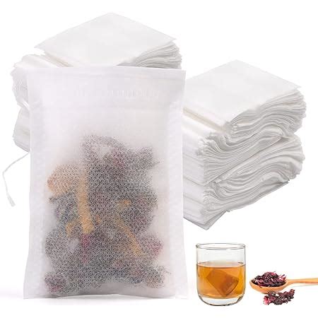 Veuwolm Sachets Filtre Th Pcs Sachets Th Jetables Avec