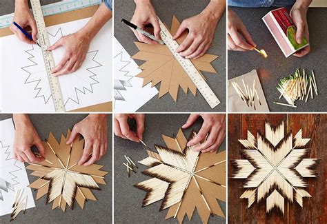 DIY Easy Craft: Cardboard and Burnt Matches | Home Design, Garden ...