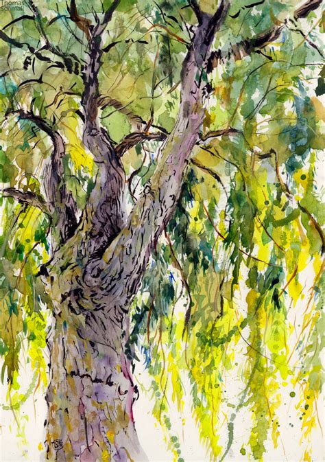 Willow Tree Oil Painting