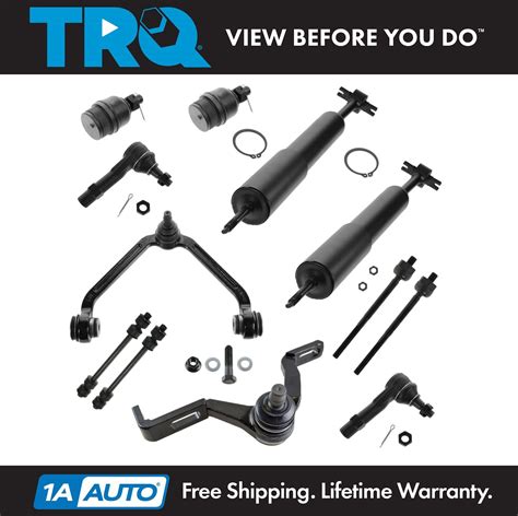 Trq Ball Joint Control Arm Tie Rod Sway Bar Link Shock Suspension Kit