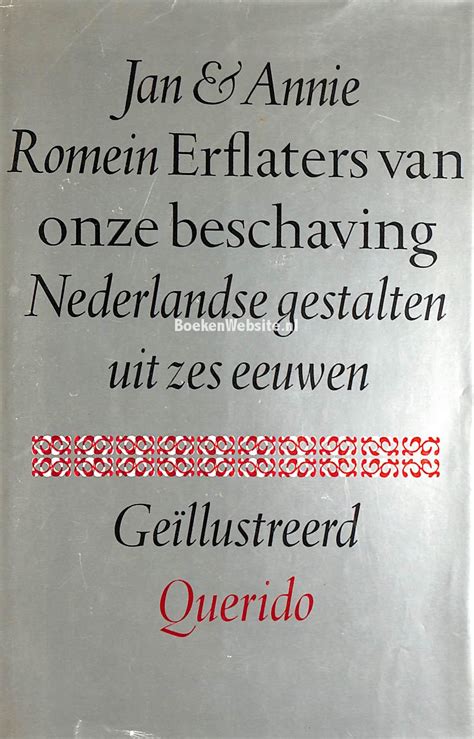 Erflaters Van Onze Beschaving Romein Jan Annie Boekenwebsite Nl