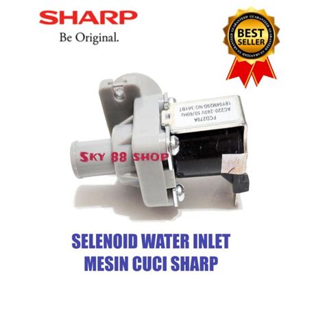 SELENOID WATER INLET MESIN CUCI SHARP WATER INLET SHARP 1 TABUNG