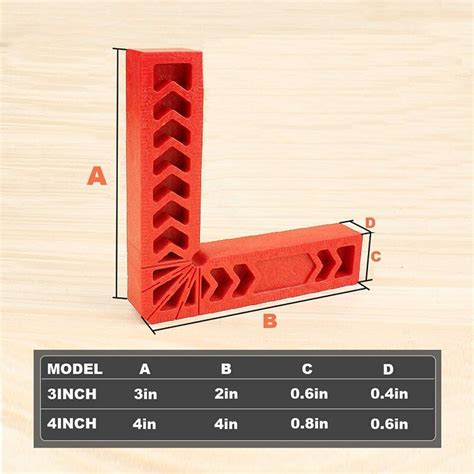 Gtbl Pcs Positioning Squares For Woodworking Degree Corner Right