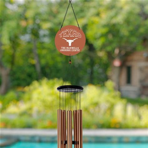 Ncaa Texas Longhorns Personalized Wind Chimes