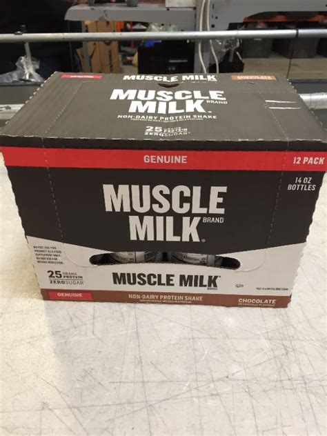 Muscle Milk Genuine Protein Shake Chocolate 25g Protein 14 Fl Oz 12 Pack Exp 122021 For