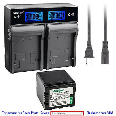 Kastar Decode Battery AC Rapid Charger For Panasonic VW VBN260 HDC