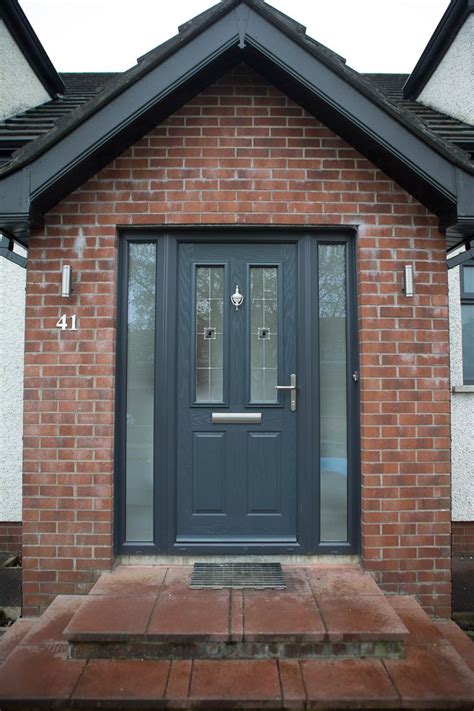 Virtuoso Composite Door In Anthracite Grey Colour Clifton Style Grey Front Door Front Door