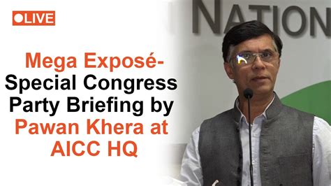 LIVE Mega Exposé Special Congress Party Briefing by Pawan Khera at