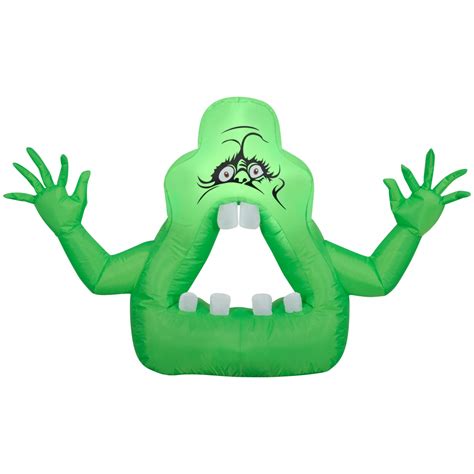 Gemmy Airblown Cutie Slimer Ghost Ghostbusters 2 5 Ft Tall Green