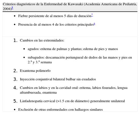 Enfermedad De Kawasaki Diagnóstico Y Tratamiento Anales De Pediatría