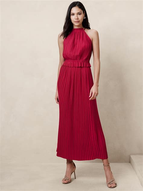 Pleated Maxi Skirt Banana Republic Factory