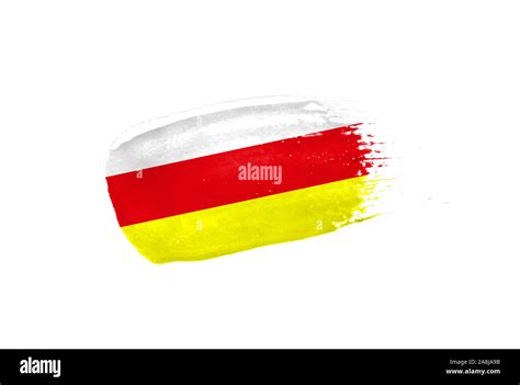 Brush Painted South Ossetia Flag Hand Drawn Style Stock Photo Alamy