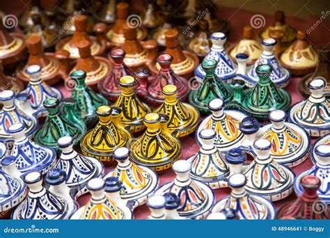 Tajine on the market stock image. Image of cuisine, dish - 48946641