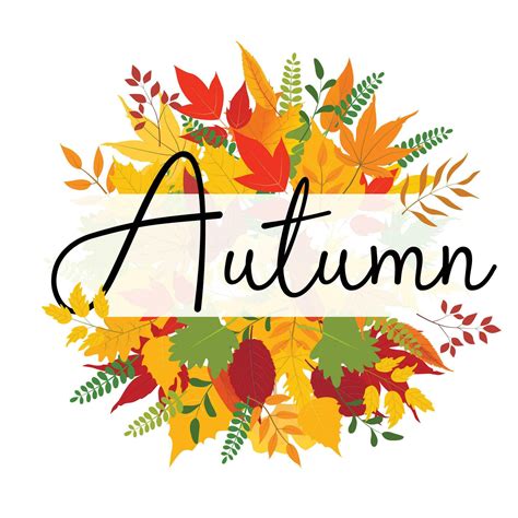 Card Template Autumn Badges Wallpaper Welcome Autumn Label Design