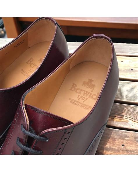 Richelieu Berwick Cuir Bordeaux Cousu Goodyear