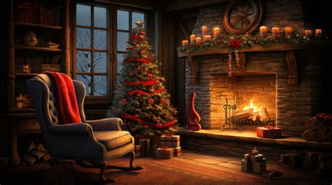 Christmas Scene Imagine A Warm And Inviting Holiday Setting With A